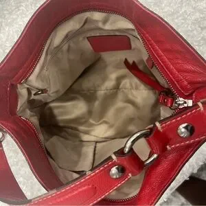 Coach | Bags | Coach Zoe Red Patent Leather Purse 2735